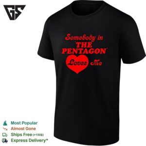 Somebody In The Pentagon Loves Me Heart Shape Red Style T-Shirt