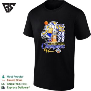 South Dakota State Jackrabbits 2026 Summit League Women’s Basketball Tournament Champions T-Shirt