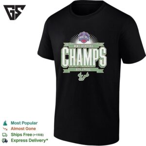 South Florida Bulls Men’s Basketball 2026 American Conference Tournament Champions Locker Room T-Shirt