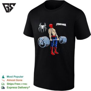 Spider-Man Romanian Deadlift Lifting Weight T-Shirt