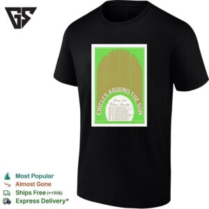 Spring Circles Around The Sun Western Roundup Tour 2026 Poster T-Shirt