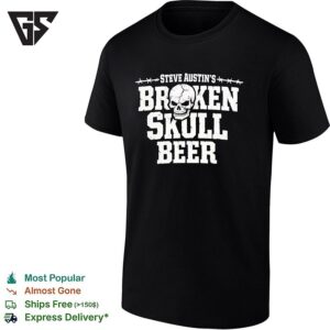 Steve Austin’s Broken Skull Beer Retro T-Shirt