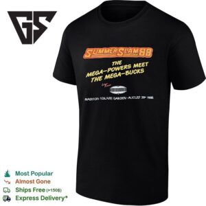 Summerslam 88 The Mega Powers Meet The Mega Bucks T-Shirt 1 1