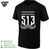 The 513 Stache Cincinnati Reds Baseball T-Shirt