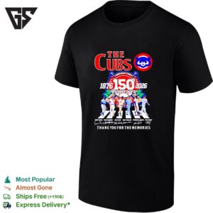 The Chicago Cubs Abbey Road 150 Season Thank You For The Memories T-Shirt