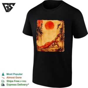 The Punch Monkey Macaque Ukiyo E Art T-Shirt
