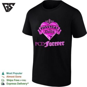 The Pussycat Dolls Pcd Forever Purple Heart Logo T-Shirt