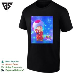 The Super Mario Galaxy Movie Pajamas Toad Hugging Mario T-Shirt