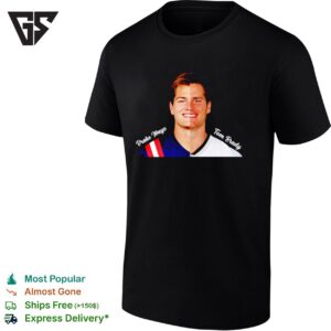 Tom Brady And Drake Maye In One Face New England Patriots T-Shirt