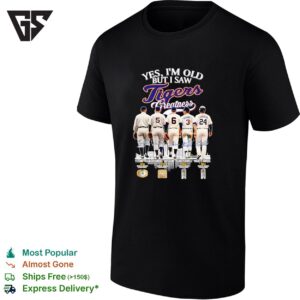 Ty Cobb Hank Greenberg Al Kaline Alan Trammell Miguel Cabrera Legend Of Detroit Tigers T-Shirt
