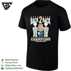 UCLA Bruins Back 2 Back Tournament Champions Trophies 2025 2026 T-Shirt