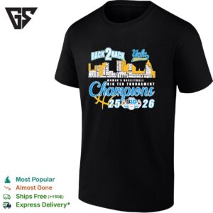 UCLA Bruins X Skyline City Back 2 Back Women’s Basketball Big Ten Tournament Champions T-Shirt