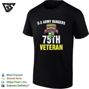 US Army 75th Ranger Regiment Veteran Badge T-Shirt