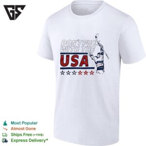 USA Hockey Don’t Puck With The USA T-Shirt-Copy