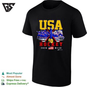 USA Hockey Team At Olympics Gold Medal 2026 Milan Vintage T-Shirt