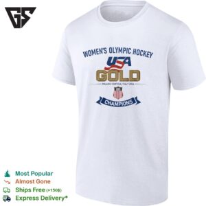 USA Hockey Women’s Olympic Hockey Gold Milano Cortina Italy 2026 Champions T-Shirt