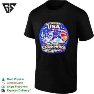 USA Mens Hockey Gold Medal Champions 2026 T-Shirt