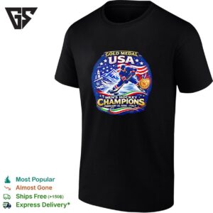 USA Men’s Hockey Gold Medal Champions Feb 22 2026 In Italy T-Shirt