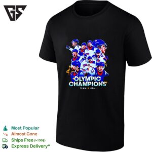 USA Men’s Olympic Hockey Team Winter Olympic Milano Cortina 2026 Gold Medal Champions T-Shirt
