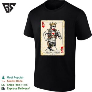 Urban Culture Running King Of Hearts Card Vintage T-Shirt