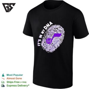 Utah Jazz It’s In My Dna Fingerprint Logo T-Shirt