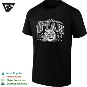 Utah Utes National Champions 1944 Logo T-Shirt