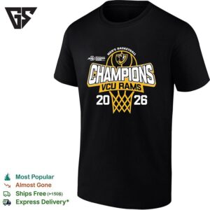 Vcu Rams Men’s Basketball 2026 Atlantic 10 Tournament Champions Locker Room T-Shirt