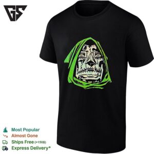 Victor Von Doom Dr Doom Face Comic Portrait T-Shirt