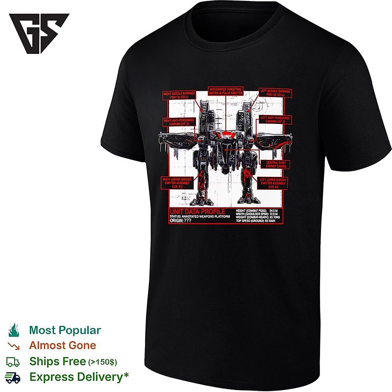War Strider In War Machine Unit Data Profile T-Shirt War Strider In War Machine Unit Data Profile T-Shirt