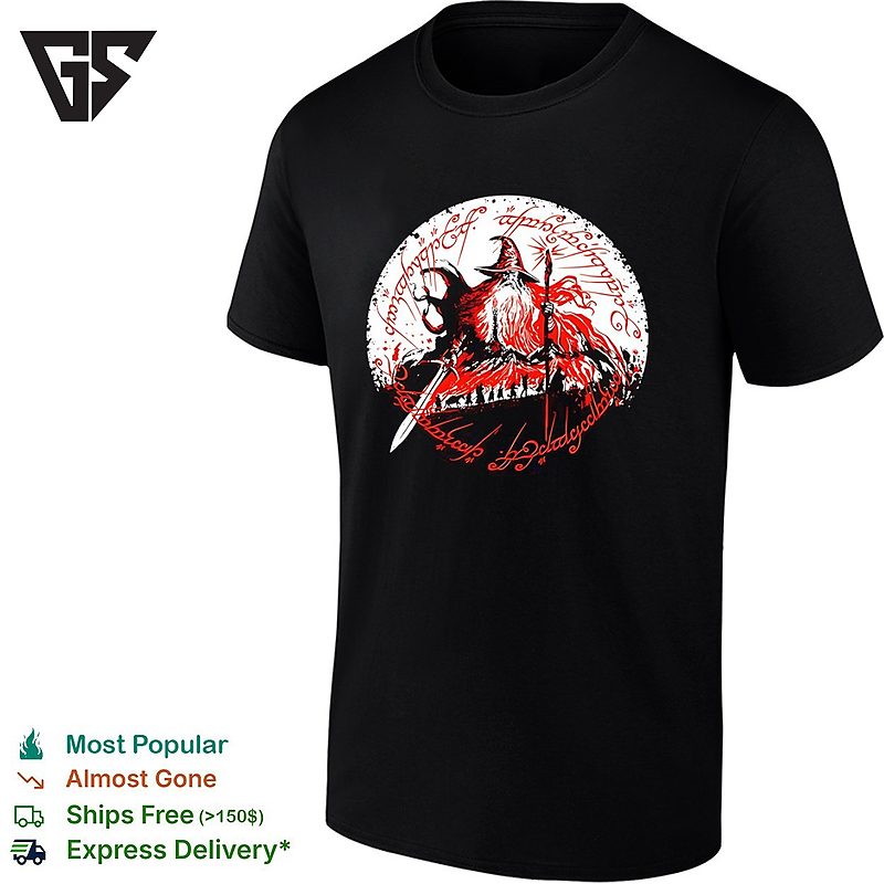 Wizard Holding Sword The Long Way Of The Fellowship T-Shirt Wizard Holding Sword The Long Way Of The Fellowship T-Shirt