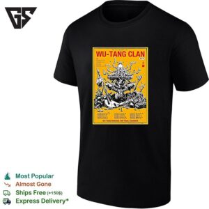 Wu Tang Clan Wu Tang Forever The Final Chamber Tour 2026 Europe Yellow Variant Schedule Dates T-Shirt