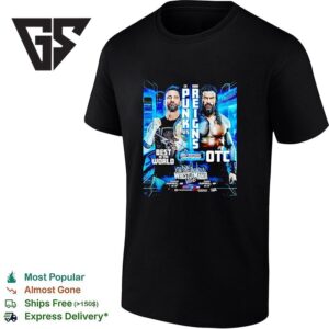 Wwe Wrestlemania 42 Vegas 2026 Main Event Cm Punk Vs Roman Reigns T-Shirt