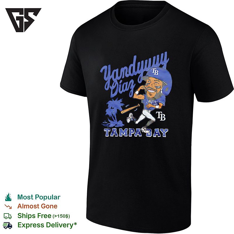 Yandy Diaz Yandyyyy Diaf Tampa Bay Rays Cartoon Funny T-Shirt Yandy Diaz Yandyyyy Diaf Tampa Bay Rays Cartoon Funny T-Shirt
