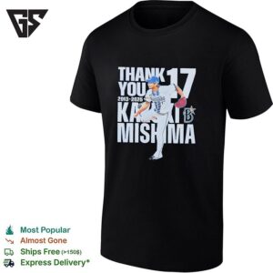 Yokohama Dena Baystars Thank You Kazuki Mishima 2013 2025 T-Shirt