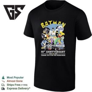 Batman 60th Annyversary 1966 2026 Tank You The Memories T-Shirt