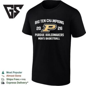 Big Ten Champions 2026 Champions Purdue Boilermakers Men’s Basketball T-Shirt