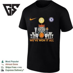 Chelsea Fc We’ve Won It All Club Trophies T-Shirt