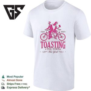 Cycling Toasting The Town New York T-Shirt