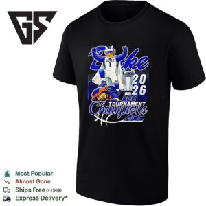 Duke Blue Devils 2026 Acc Tournament Champions Mascot Victory T-Shirt