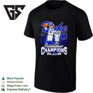 Duke Blue Devils Acc Tournament Champions 2026 Mascot T-Shirt
