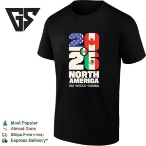 Fifa World Cup 2026 USA Canada Mexico Football T-Shirt