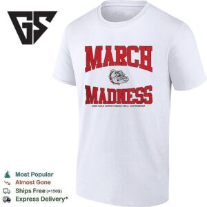 Gonzaga Bulldogs March Madness 2026 NCAA Women’s Basketball Championship T-Shirt