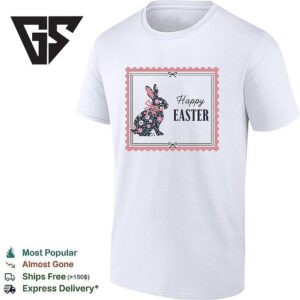 Happy Easter Funny Bunny Flower T-Shirt