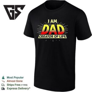 I Am Dad Creator Of Life Retro T-Shirt