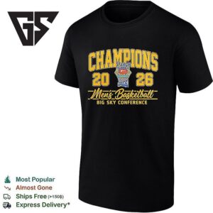 Idaho Vandals 2026 Men’s Basketball Big Sky Conference Champions T-Shirt