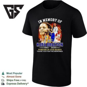 In Memory Of Kara Braxton 1983 2026 Forever In Our Hearts Thank You For The Memories Wnba Champion T-Shirt