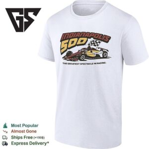 Indianapolis 500 At Indianapolis Motor Speedway The Greatest Spectacle In Racing Retro T-Shirt