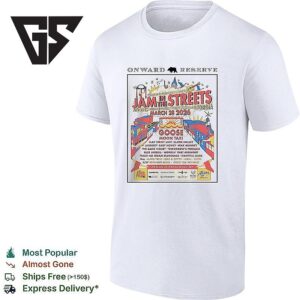 Jam In The Streets Festival Athens Georgia Onward Reserve Event T-Shirt On March 28 2026 Poster T-Shirt