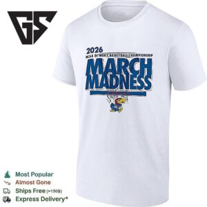 Kansas Jayhawks NCAA Di Men’s Basketball Championship March Madness 2026 T-Shirt