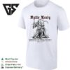 Medieval Knight Kneeling Battle Ready Blessed Be The Lord My Rock Psalm 144 1 T-Shirt